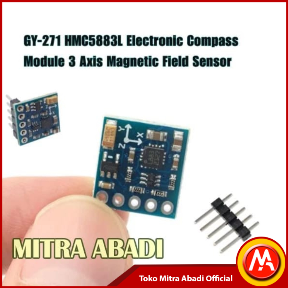 GY-271 GY271 HMC5883L เข็มทิศอิเล็กทรอนิกส์โมดูลโมดูล 3 แกน Magnetic Field Sensor ดิจิตอล Magnetomet