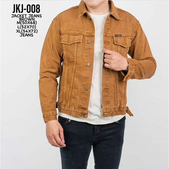 Hitam Kamba STORE Denim Jeans Jackets For Men/Boys - Jeans/BioWash/Bluedongker/Brown/Black