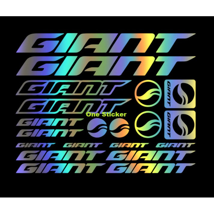 0316 สติ๊กเกอร์พร้อมตัด GIANT BIKE SET