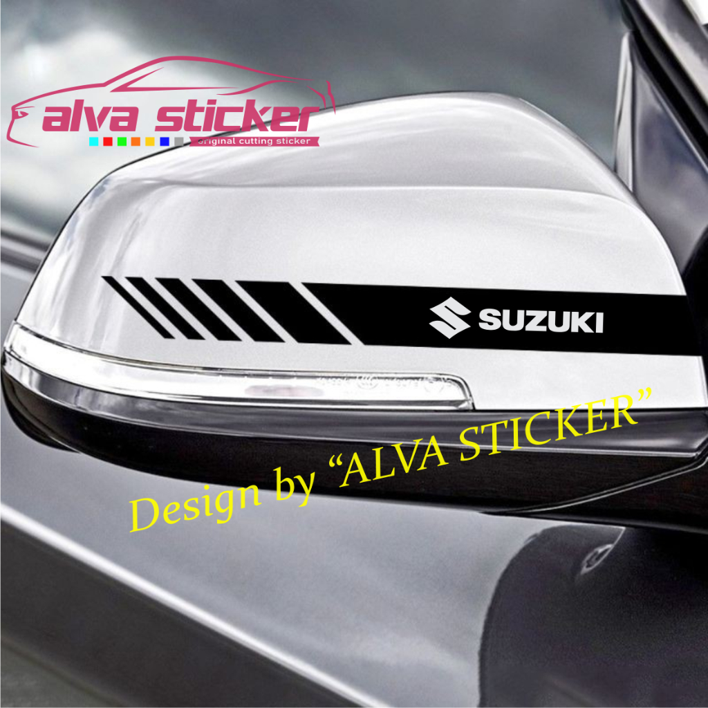 สติ๊กเกอร์ Suzuki, Suzuki ertiga wagon r ignis baleno swift xl-7 erio s-presso สติ๊กเกอร์ติดกระจกรถยนต์ คู่ ขวา และซ้าย