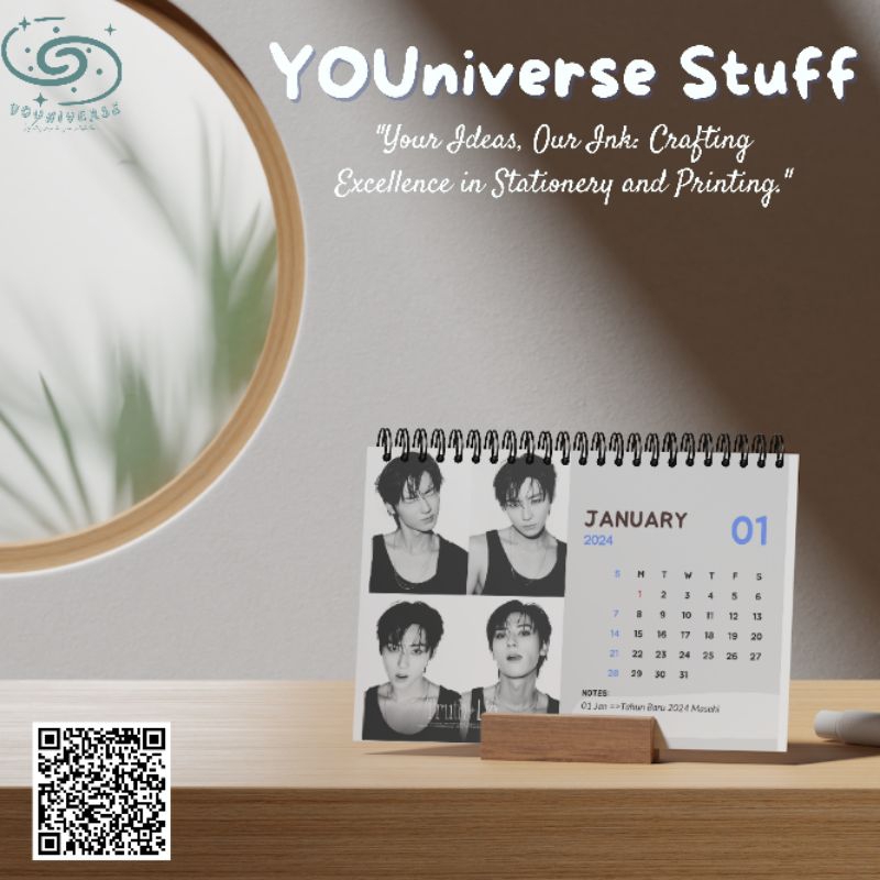 Hwang Minhyun Lullaby ปฏิทินตั้งโต๊ะ 2026 / ปฏิทินตั้งโต๊ะ 2026A5 รุ่น K.Pop