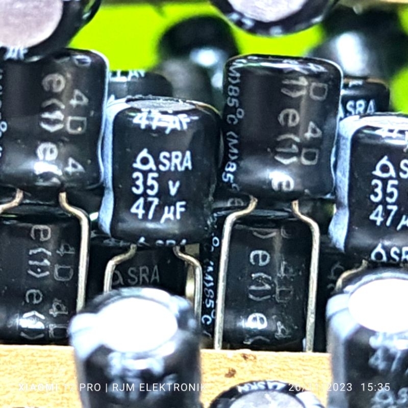 10 ชิ้น กวางเอลโก้ 47uf 35v เดิม