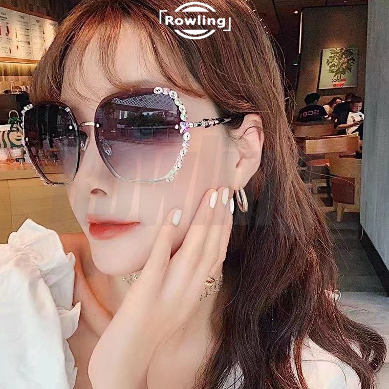 Rowling(ka-37)แว่นตากันแดดโลหะผู้หญิงแว่นตากันแดดนําเข้าแว่นตาแฟชั่น
