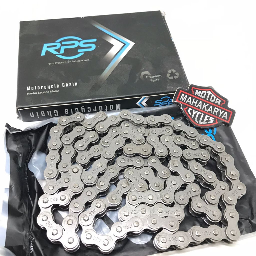 MATA CHAIN 420 108 MOTORCYCLE WHEEL CHAIN TYPE 420 LENGTH 108 THICK EYES