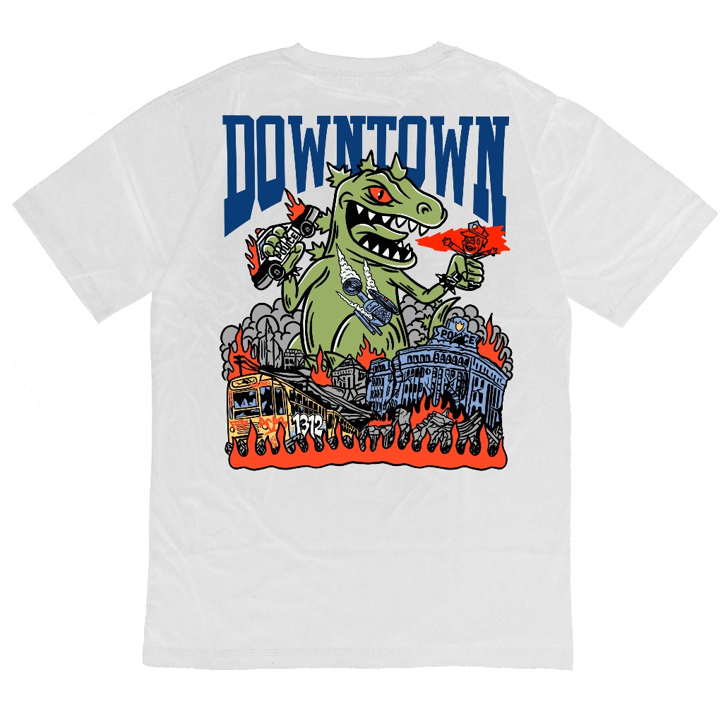 เสื้อยืด - God Zilla - Downtown