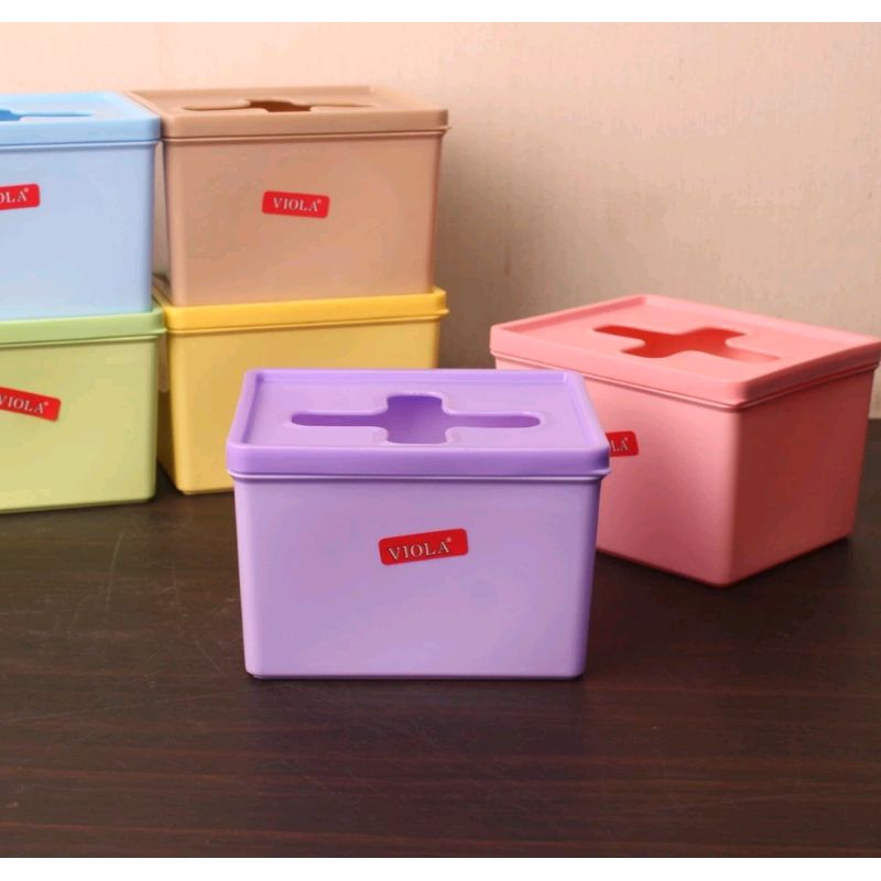 TISSUE HOLDER / HANA VIOLA TISSUE BOX l ที่ใส่ทิชชู่ขนาดเล็ก / กล่องทิชชู่