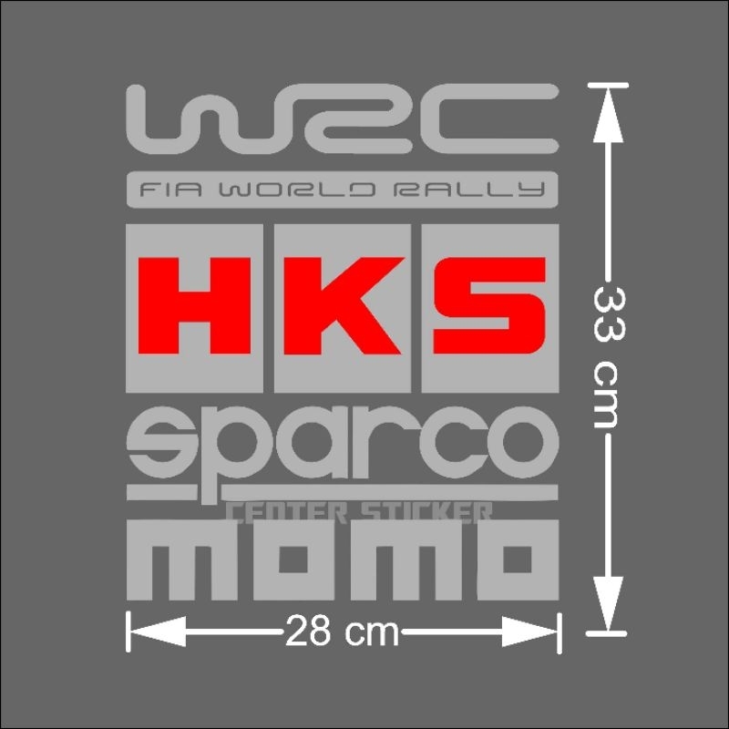 ชุดสติ๊กเกอร์รถยนต์ racing wrc momo hks set - รูปที่ 4