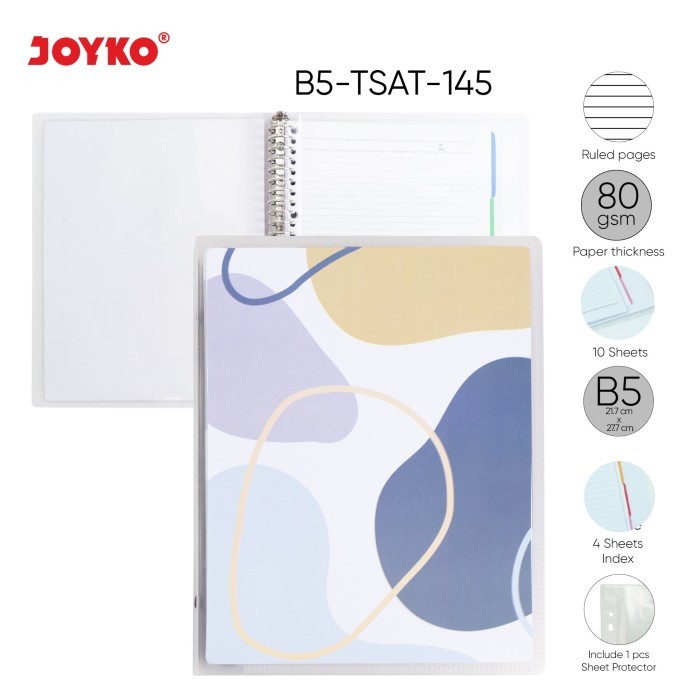 (1 ชิ้น) WHOLESALE JOYKO B5-TSAT-145 B5 Binder Folder / Joyko B5-TSAT-145 Binder Note / Joyko Binder