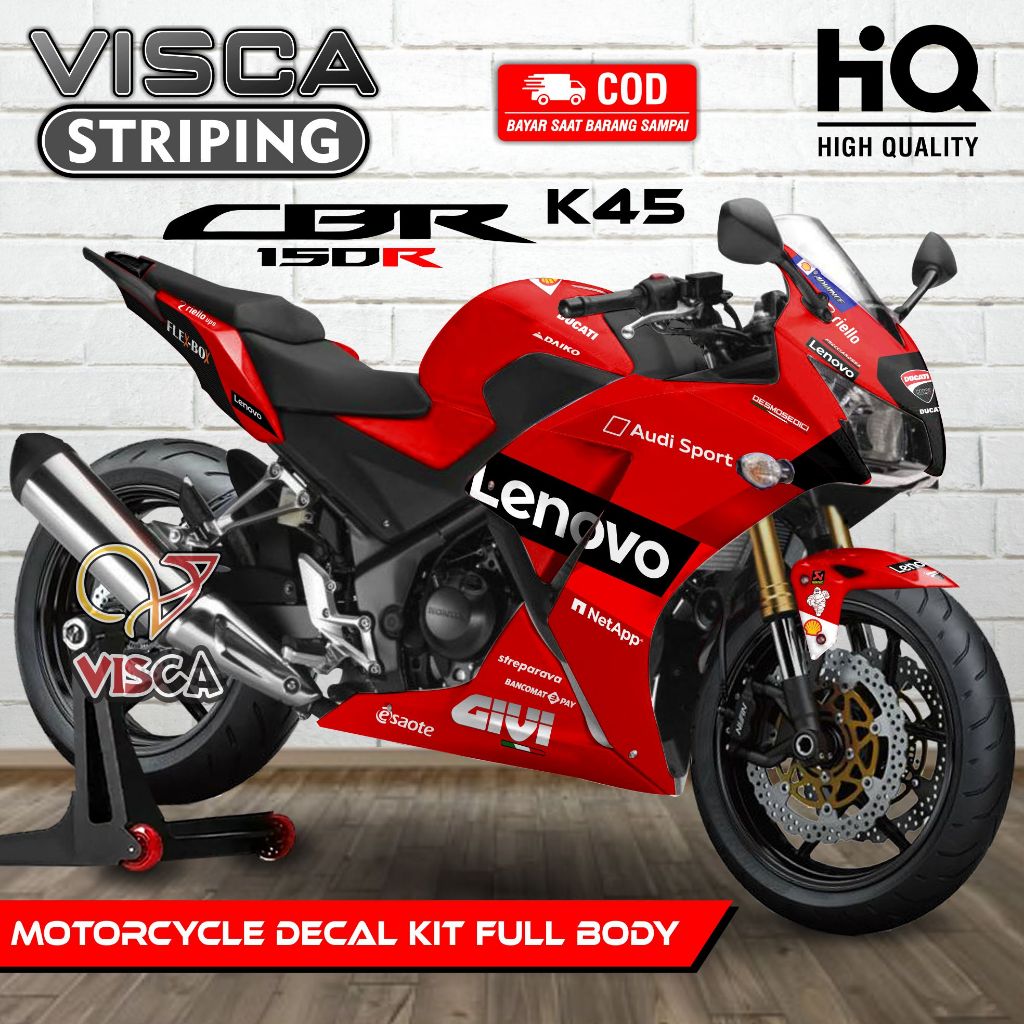 LOKAL Local CBR 150R K45 Decal - Local CBR 150R K45 Sticker - Local CBR 150R K45 Decal Full Body - L