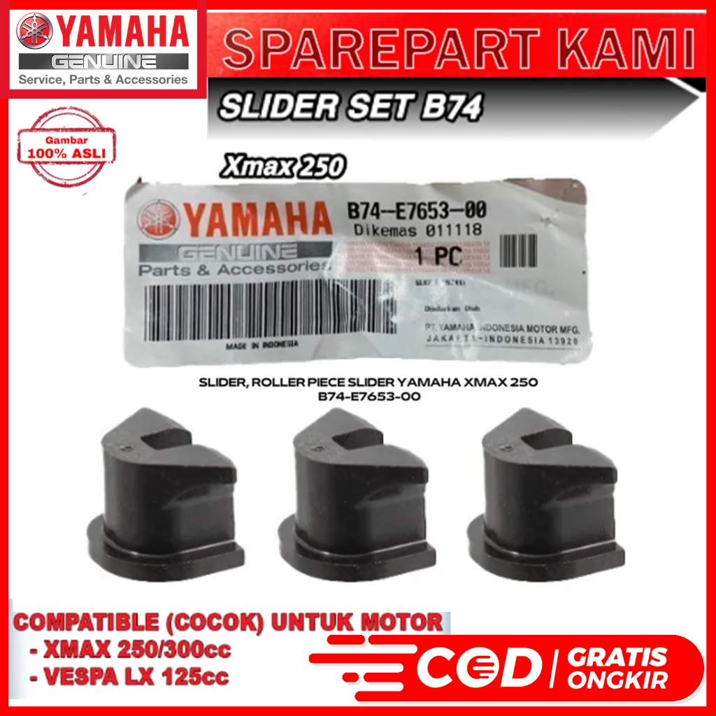 SLIDER PIECE SLIDE NAIL ROLLER HOUSE XMAX 250 300 PNP SPIN SKYDRIVE SKYWAVE HAYATE VESPA 125 ALL TYPE B74