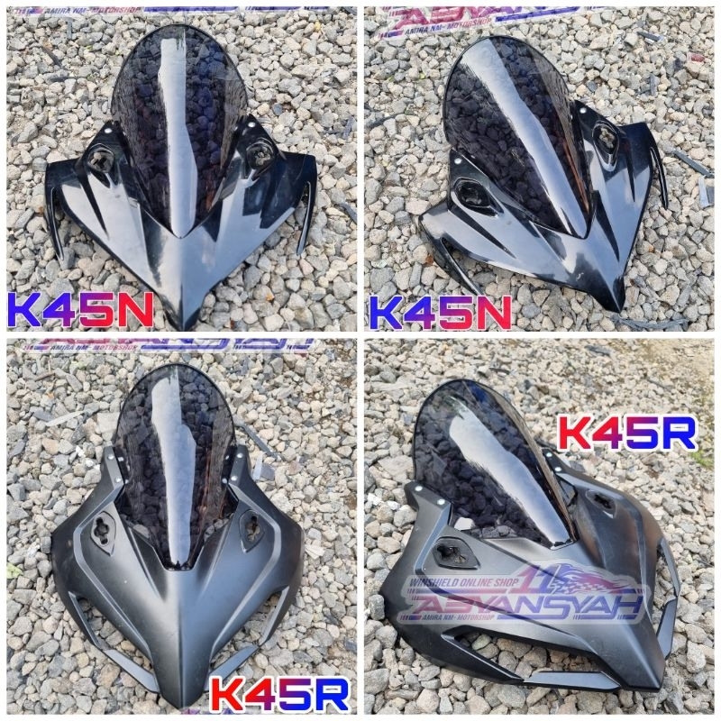 กระจกบังลม CBR150 K45R / K45N รุ่นใหม่ล่าสุด Full High Jenong. กระบังหน้า CBR150 K45N / K45R สูง Jenong