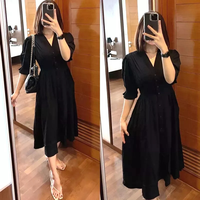 PREMIUM MATERIAL / Venice Dress Fit to XL แฟชั่น Midi Dress สําหรับผู้หญิง
