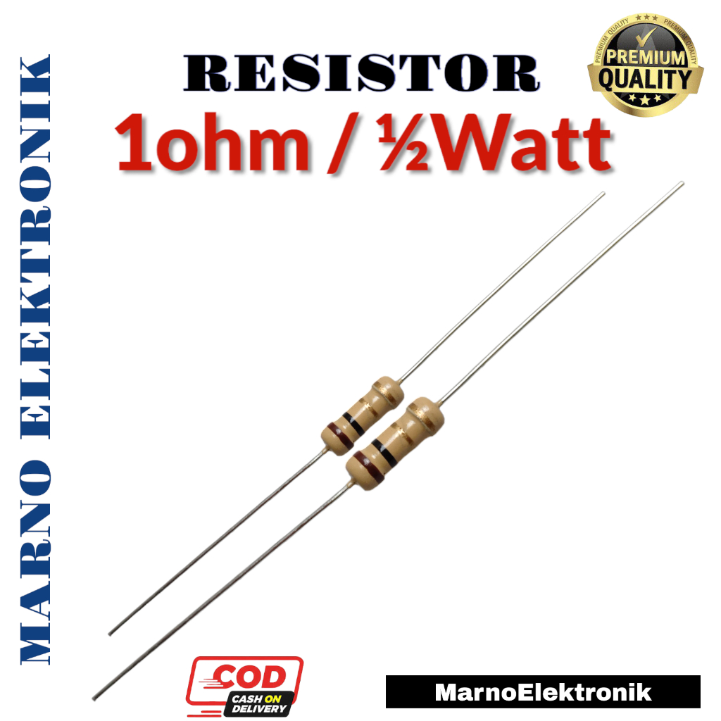 RESISTOR 1/2 0.5 WATT 10X 1OHM 470OHM 560OHM 680OHM 820OHM 1K 1K2 1K5 1.8K 2K2 2.7K 3.3K 3.9K 1 3.9K