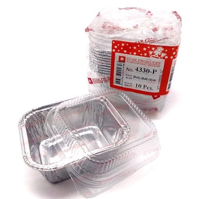 STAR ALU TRAY + LID 4330-P เบรกเน็ต 10 ชิ้น