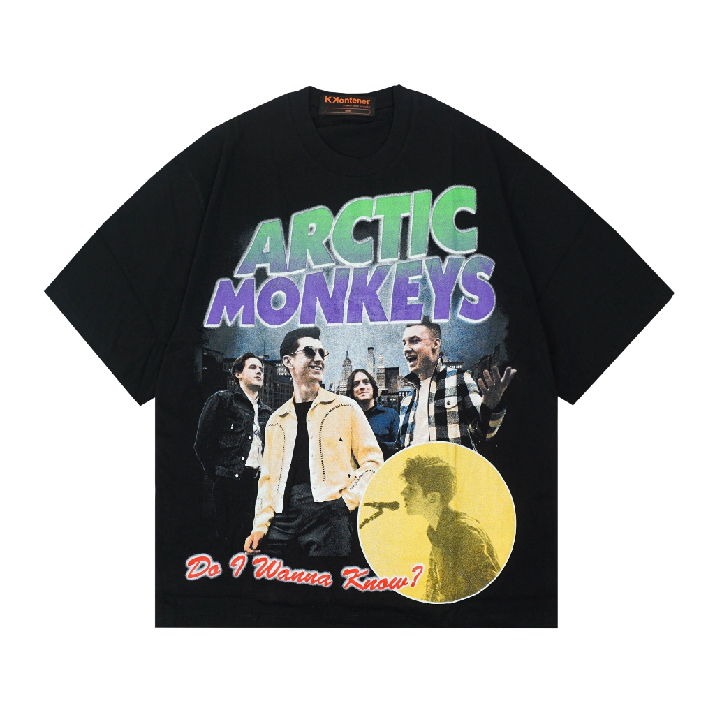 [HOT] ARCTIC MONKEYS OVERSIZE TSHIRT สีดํา