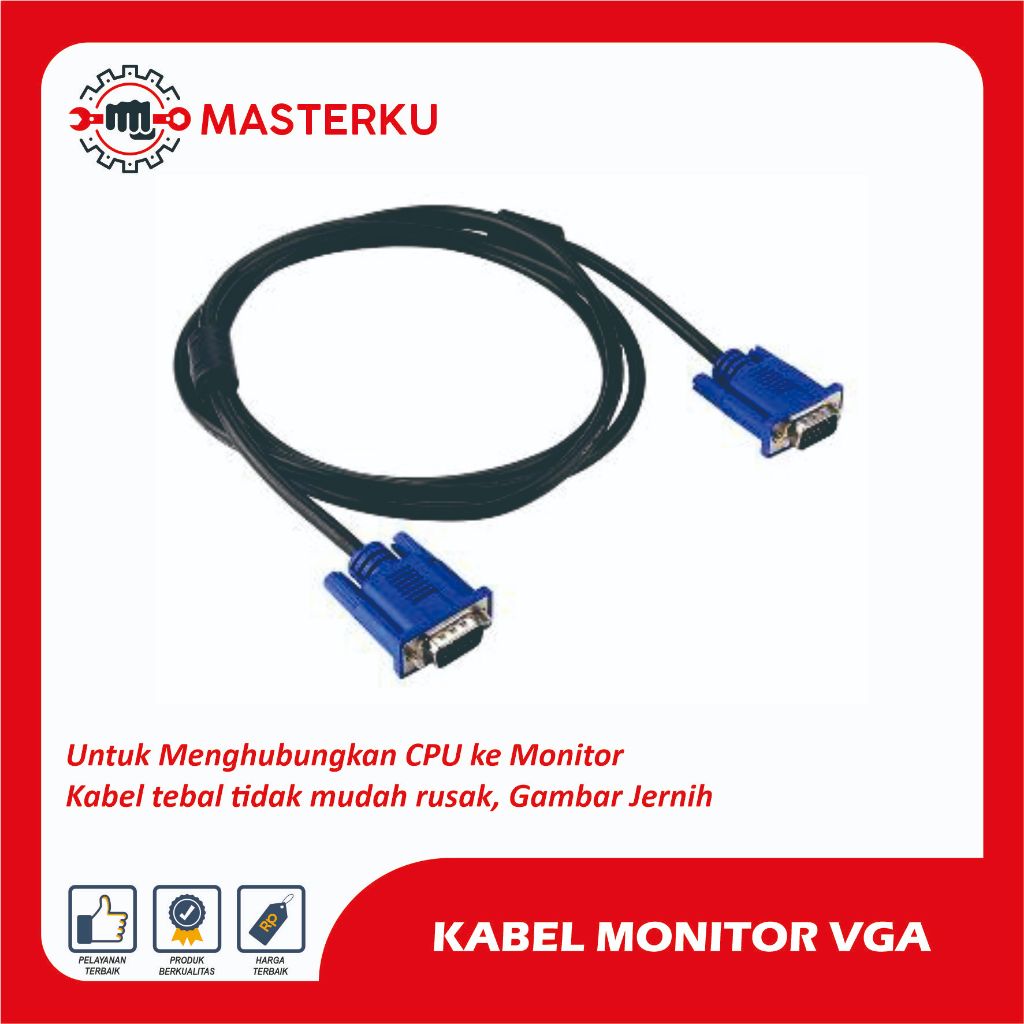 สายจอคอมพิวเตอร์ / สายจอภาพคอมพิวเตอร์ VGA เป็น VGA