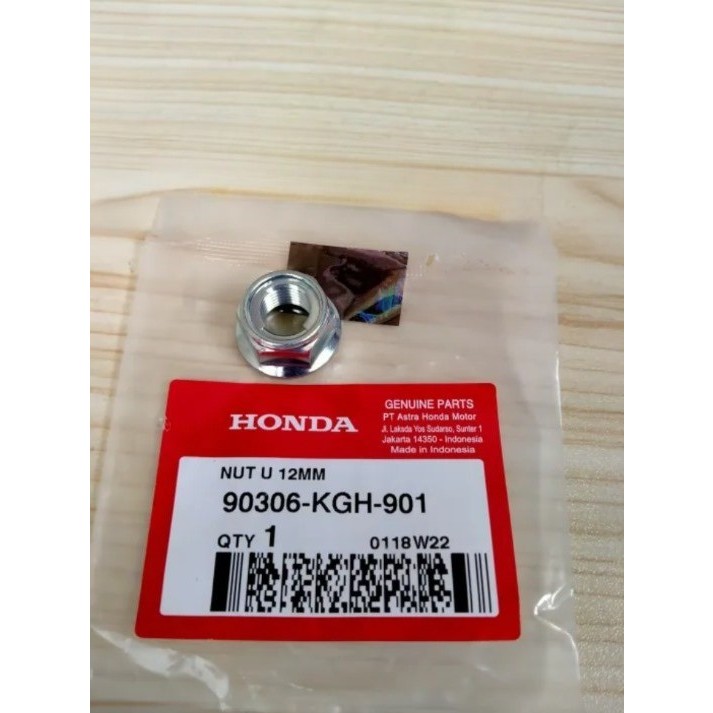 น็อตหน้าแปลนล้อ Honda Bebek Matic 17 ปุ่มเกลียว 19 - 90306KGH901