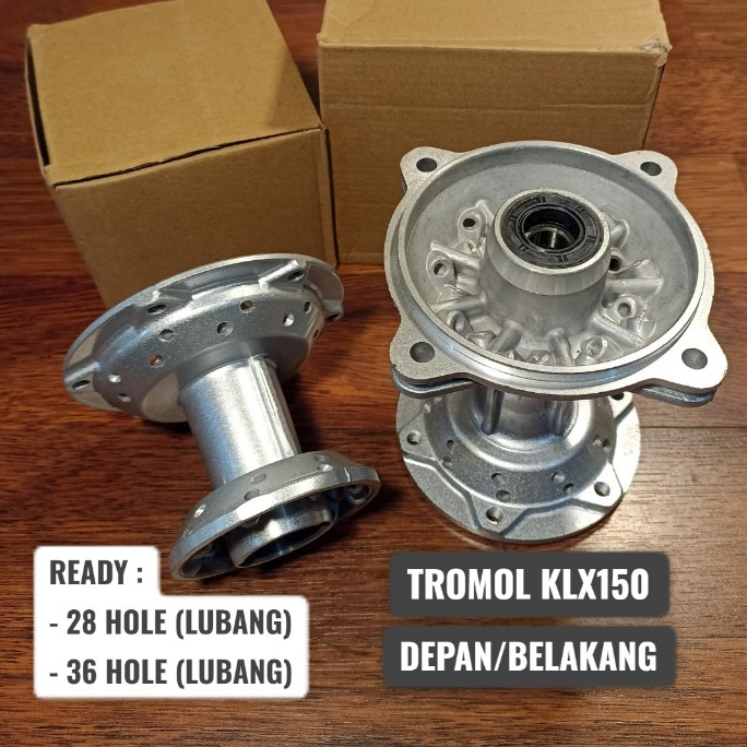 KLX150 SILVER WHEEL DRUM 28/36 FRONT REAR HOLE COMPLETE LAHAR - คุณภาพสูง
