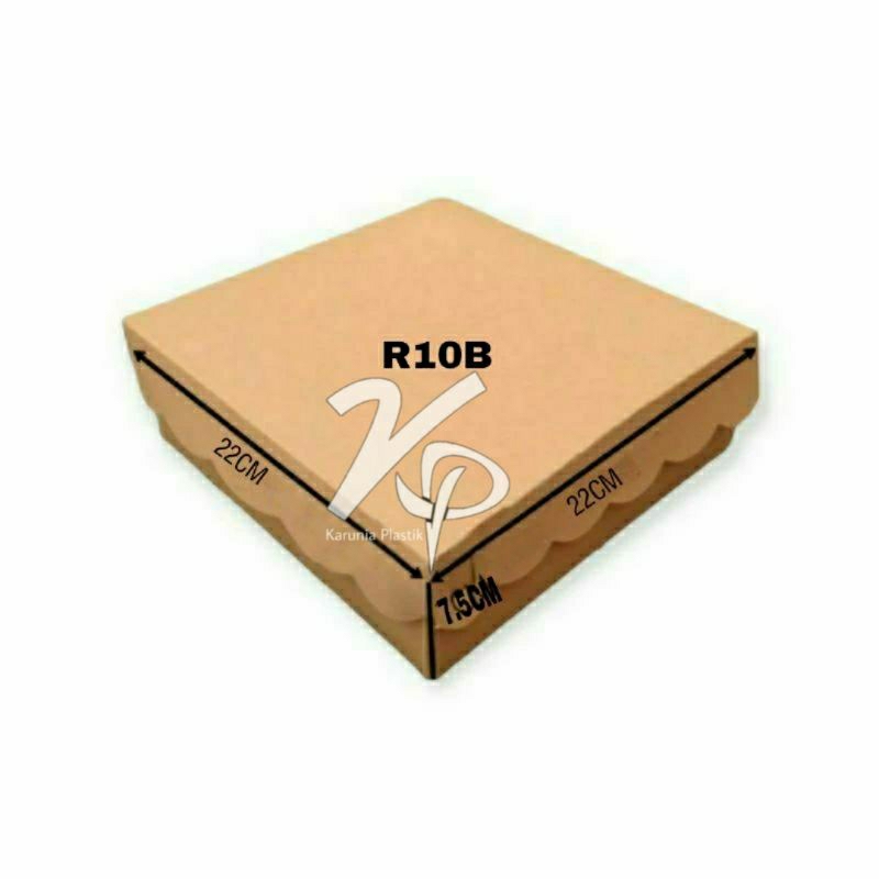 กล่อง R10B คราฟท์ 350 (22x22x7 )