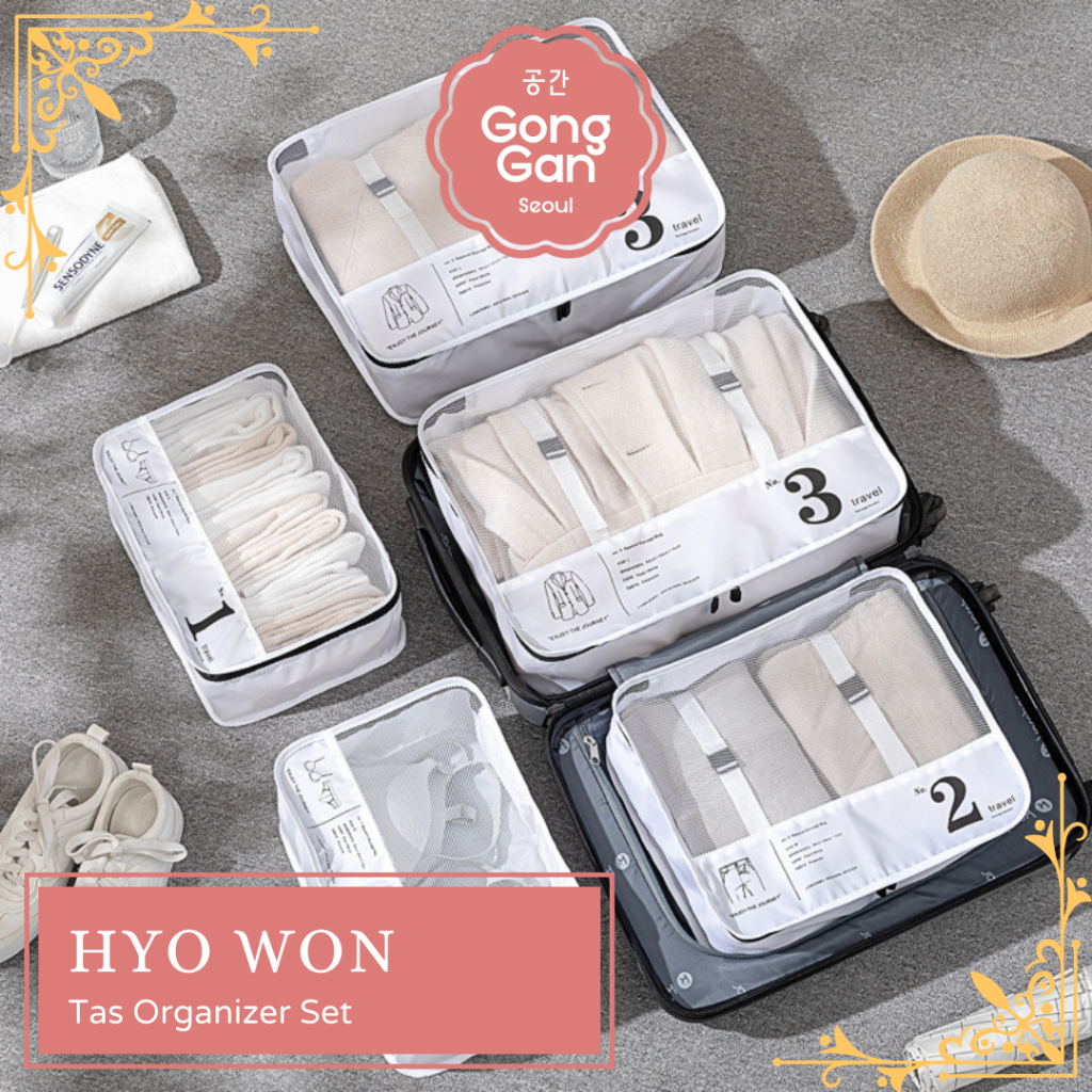 GONG GAN - HYO WON Minimalist Travel Bag Storage Bag Aesthetic Clothes Storage Suitcase