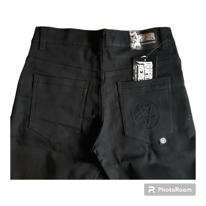 PRPATAN REBEL BANDUNG ORIGINAL FULLBLACK NAOMI.PRAPATAN REBEL BDG JEANS กางเกงขายาว
