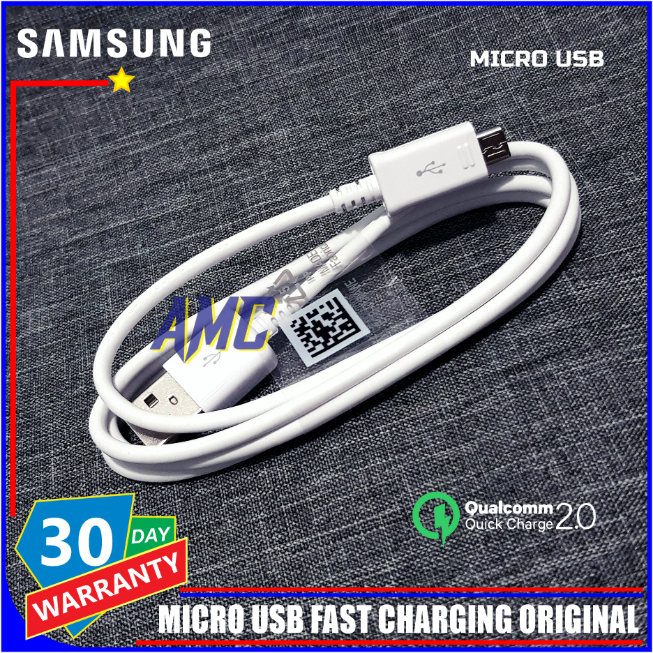 สายเคเบิลข้อมูล Samsung A03 A03 Core ของแท้ 100% ชาร์จเร็ว Micro USB
