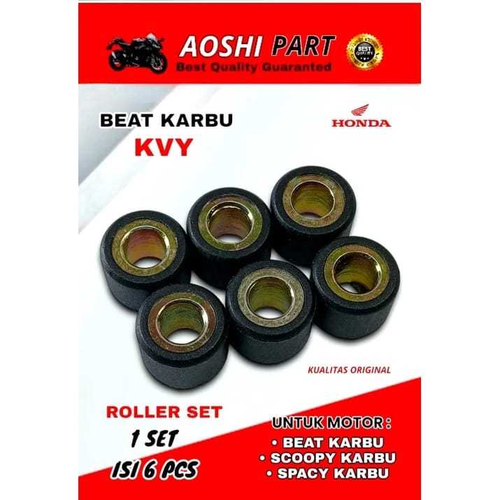 AOSHI คุณภาพสูง KVY ลูกกลิ้งน้ําหนักชุดสําหรับ Honda Beat Scoopy Spacy คาร์บูเรเตอร์เก่า