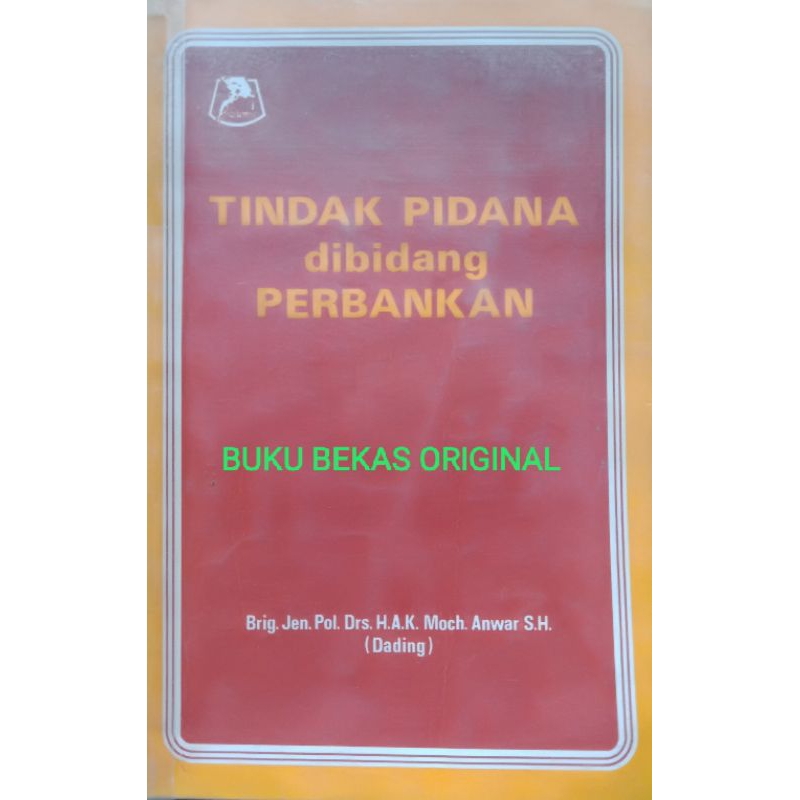 นักแสดงอาญาบนธนาคารของ Moch Anwar สํานักพิมพ์ Alumni Bandung รหัส K-Hk 004 หนังสือกฎหมายต้นฉบับมือสอ