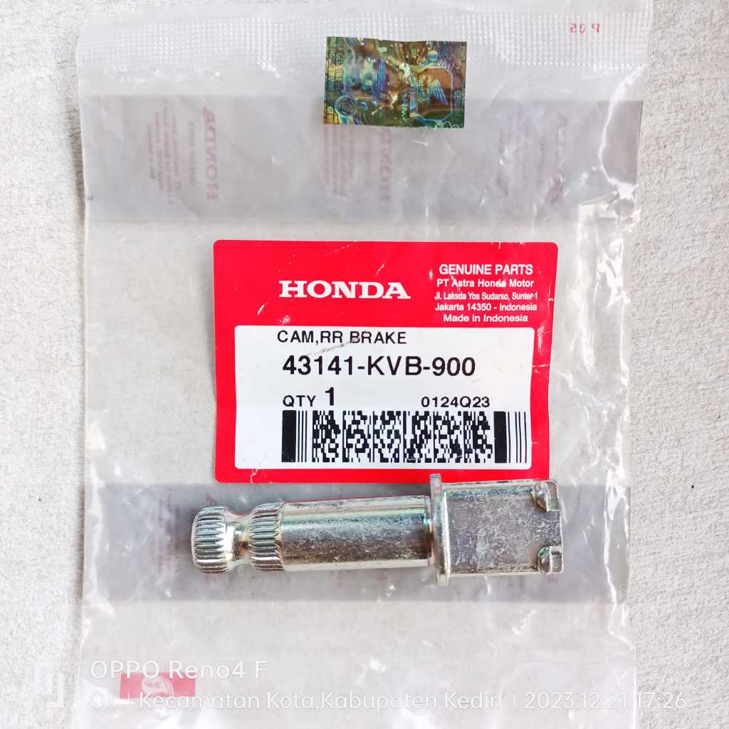 เพลาก้านเบรคหลังสําหรับ Honda BeAT-Spacy-Scoopy Vario-110 Original AHM 43141-KVB-900
