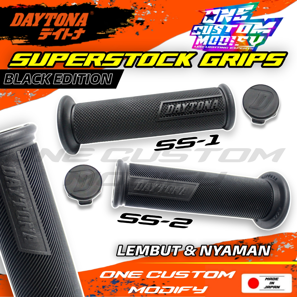 Hitam ปลอกแฮนด์ Daytona Original Black Edition Superstock Black Handfat Universal Motorcycle Vario Beat Nmax