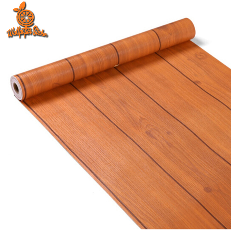 LIGHT BROWN PALLET WOOD สติ๊กเกอร์ติดผนัง วอลเปเปอร์ LIGHT BROWN PALLET ไม้ ขนาด 45 ซม. x 8 ม.