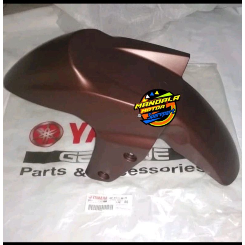 สีน้ําตาล FRONT FENDER LEXI 125, ORIGINAL YAMAHA B3F-F151-00-P4