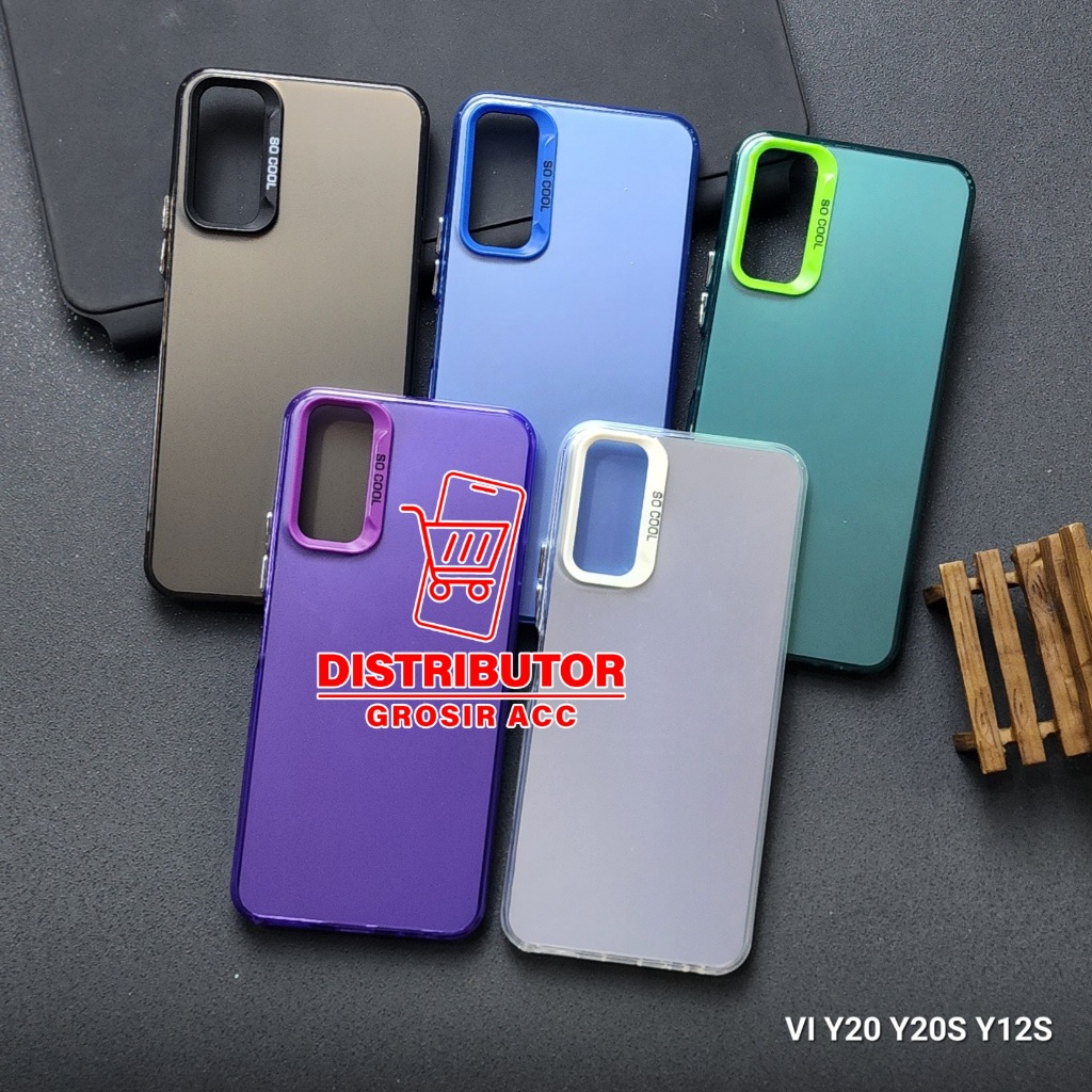 VIVO Y12S CASE IMD HYBRID PLATE HOLOGRAM CASE SOCOOL VIVO Y12S SC-1