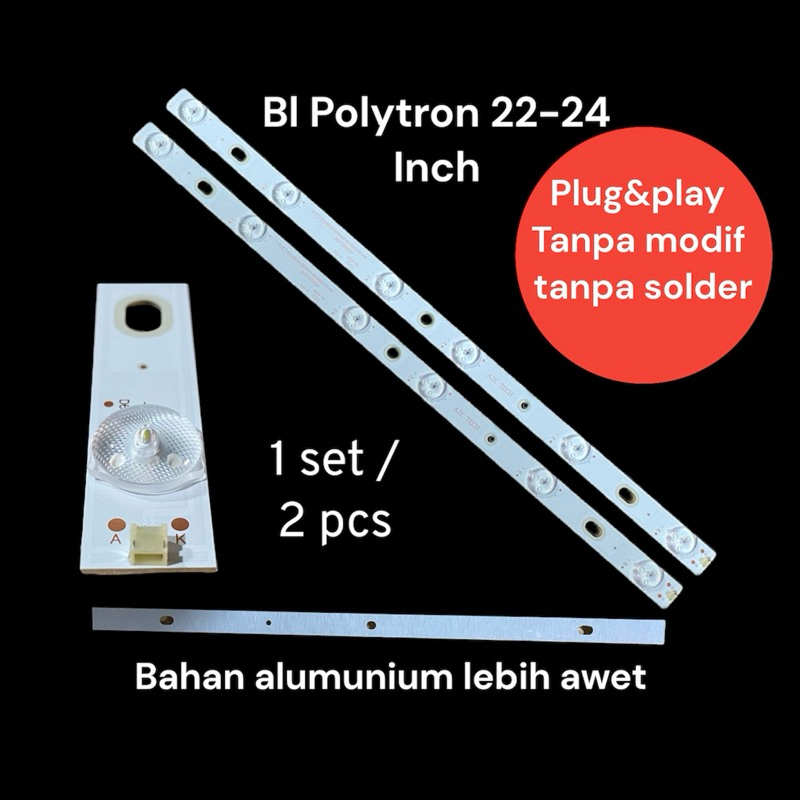 1 ชุด POLYTRON 24 INC LED TV BACKLIGHT PLD24D123 PLD24D800 PLD24D810 PLD24D900 PLD24D301 PLD800 PLD2