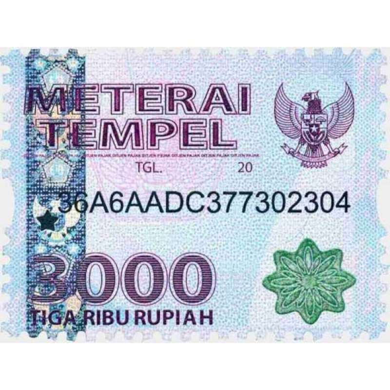 ประทับ 3,000 POS ดั้งเดิม INDONESIA OBJECT POST METERAI MATRAY
