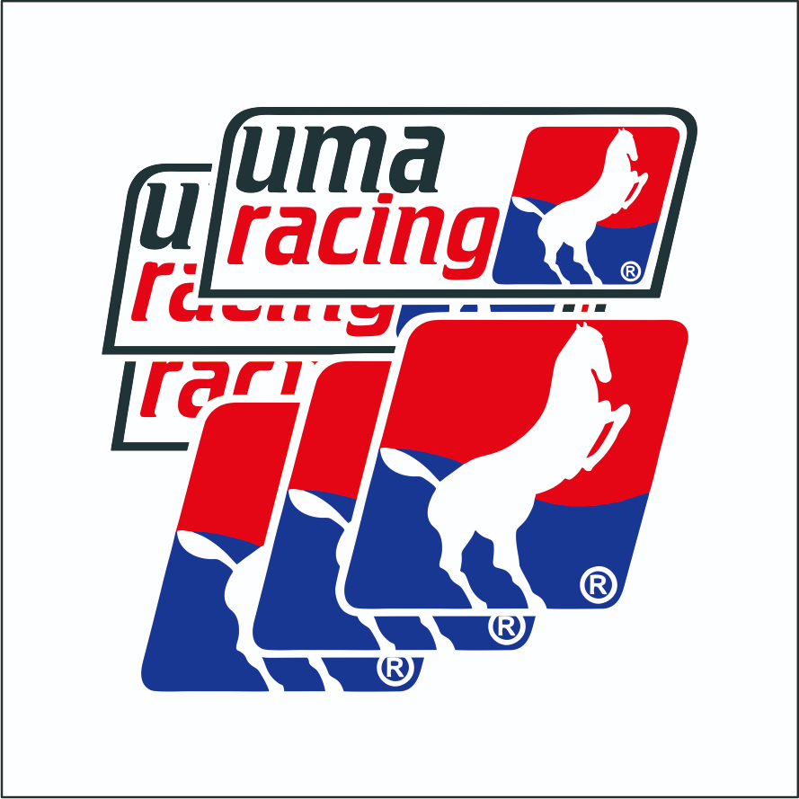 สติ๊กเกอร์โลโก้ Uma Racing/สติ๊กเกอร์แข่งUMA Racing/uma