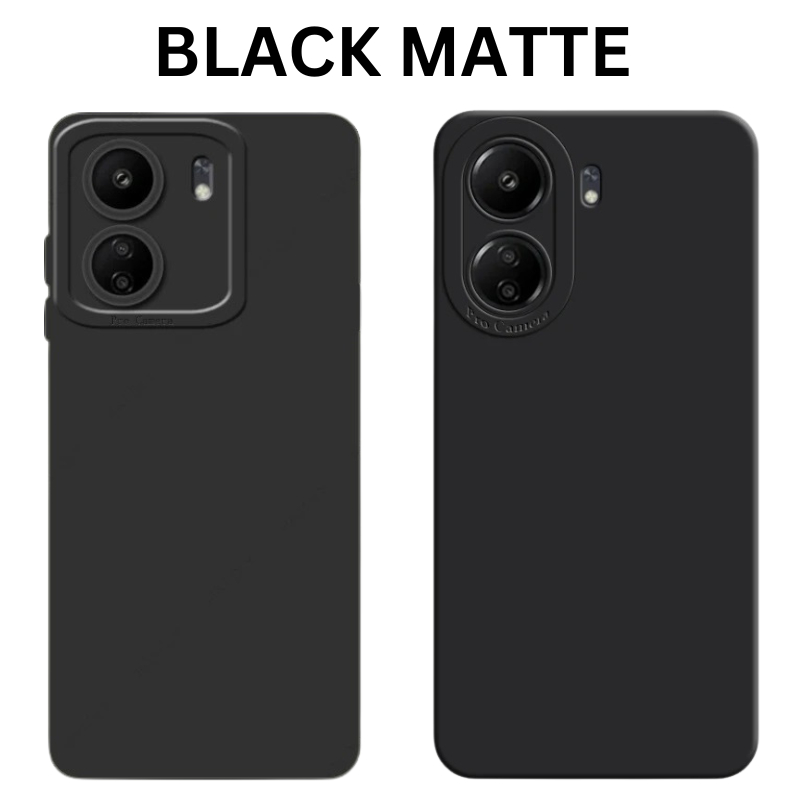 Xiaomi Poco C65 Case Softcase BLACK MATTE CAMERA PROTECTION Case Casing Hp Xiaomi Poco C65