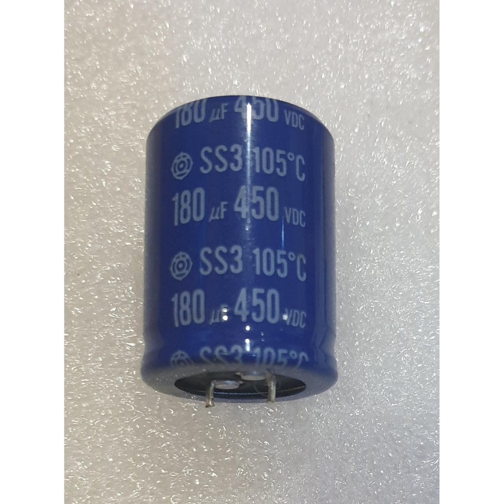 ตัวเก็บประจุ Elco Hitachi 180uf 450v ของแท้