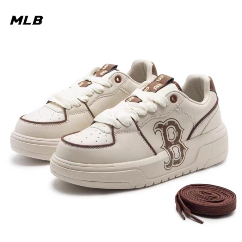 รองเท้า MLB Chunky Liner Classis Monogram Boston Beige MLB ของแท้