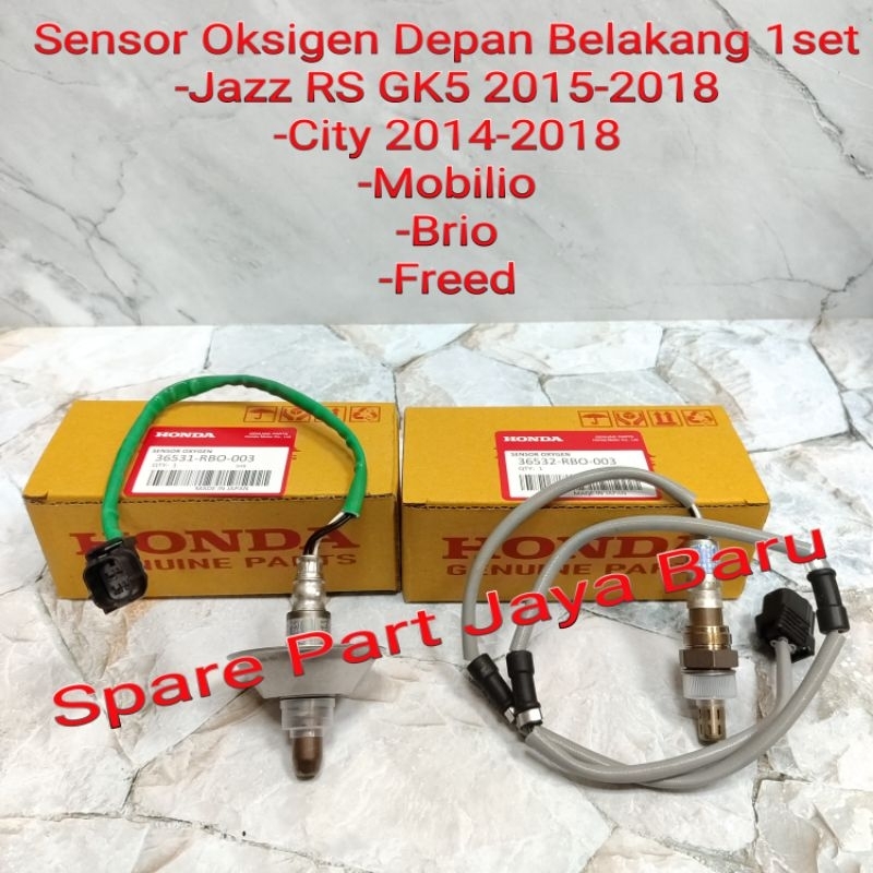 Oxygen Sensor O2 Oxygen ด้านหน้าด้านหลัง Jazz RS GE8 2008-2013 Original 1 ชุด 2 ชิ้น