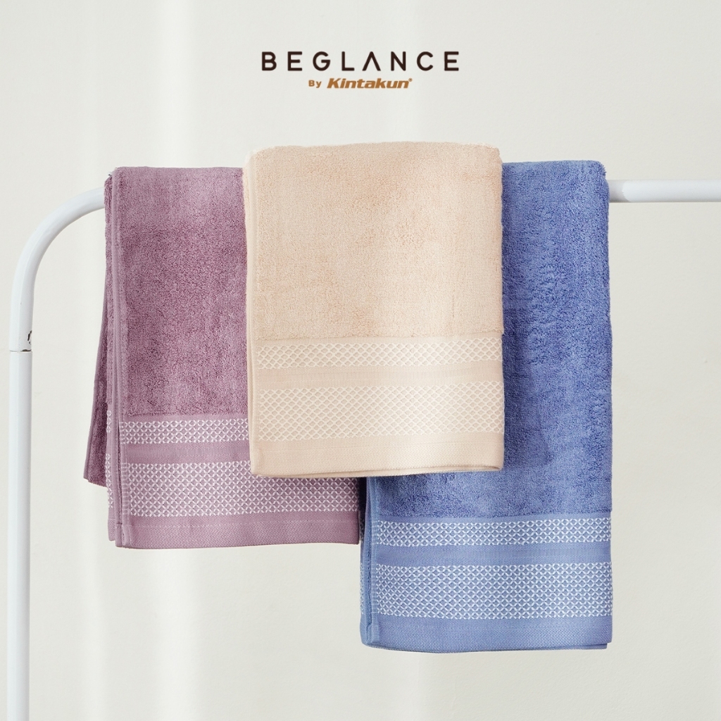 BEGLANCE ผ้าเช็ดตัวผ้าฝ้ายไม้ไผ่ / ผ้าเช็ดตัวใยไผ่สําหรับผู้ใหญ่ Eleva 70x140 ซม.