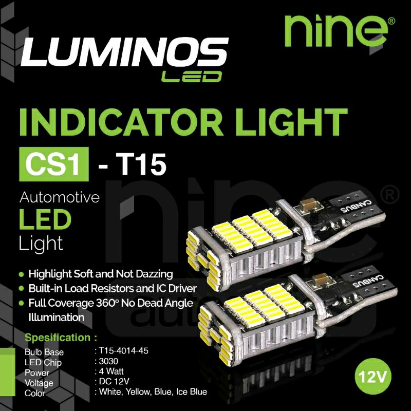 2 ชิ้น T10 T15 ไฟเลี้ยว Led Dajjal LUMINOS 9Nine หนึ่งคู่รถจักรยานยนต์รถ