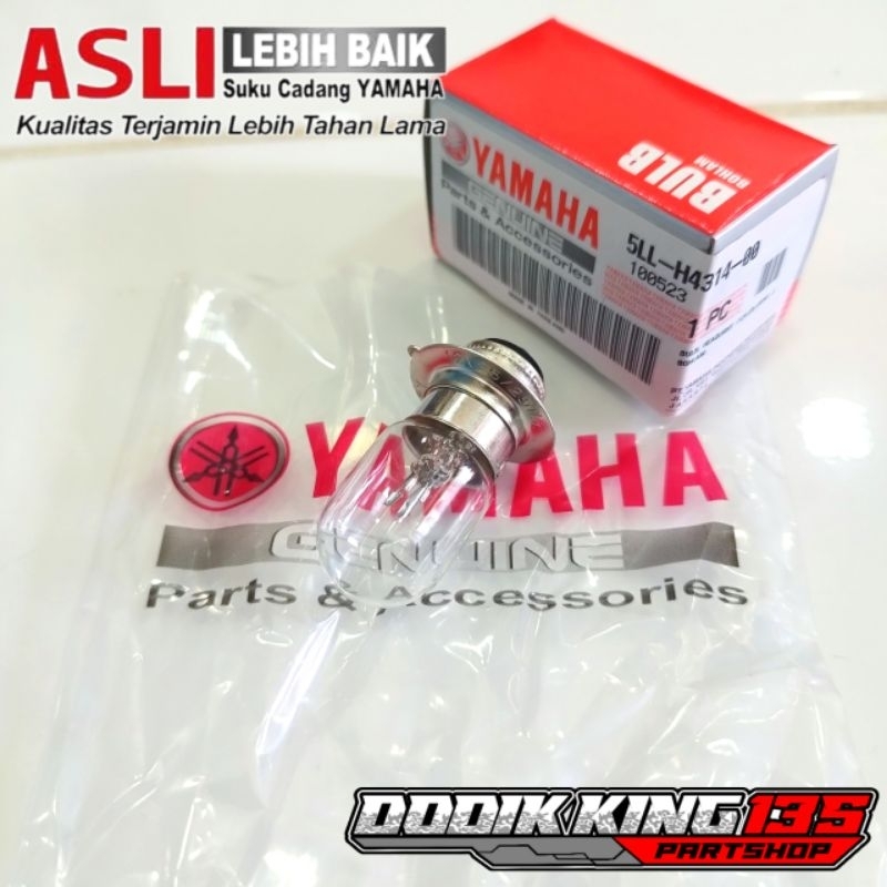 12V 25W RX KING ใหม่ F1ZR FORCE1 VEGA JUPITER MIO NOUVO XEON ORIGINAL YAMAHA HEADLIGHT BULB | 5LL-H4