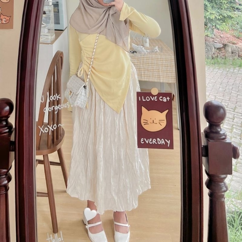 HAERIN TOP KNIT - โดย Chuu Girls | เสื้อ / เชือกถัก / เชือกถัก