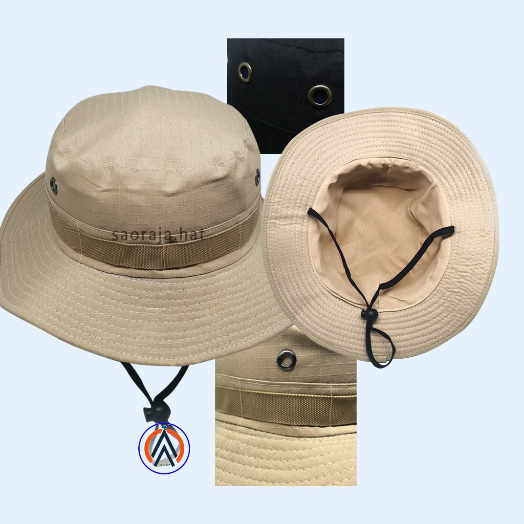 Ripstop Jungle Hat Unisex หมวกเดินป ่ าผู ้ ใหญ ่ หมวกยุทธวิธี