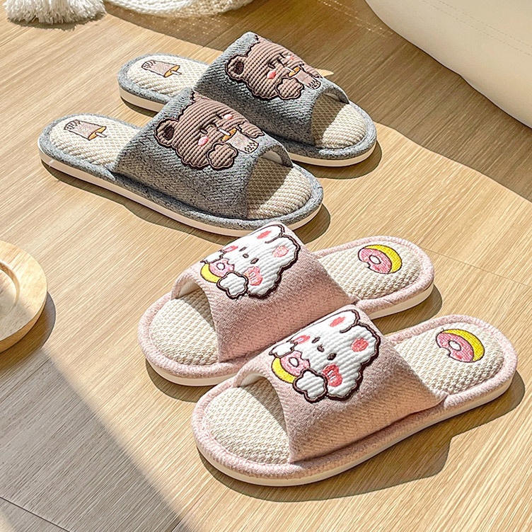 แผ่น trxY4k4J HOUSE SLIPPERS HOTEL SLIPPERS FLIP FLOPS CLOVER SANDALS SOFT HOUSE SLIPPERS