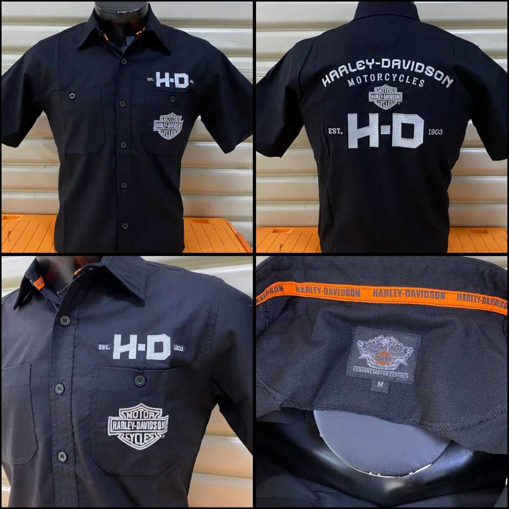 เสื้อ KEMEJA HDM - HD 037 สีดํา