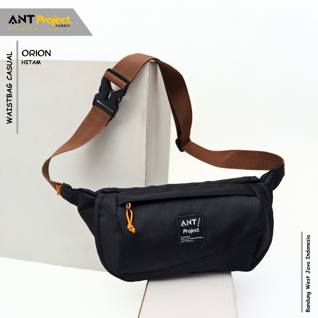 ANT PROJECT - กระเป๋าคาดเอวผู้ชาย ZENON BLACK