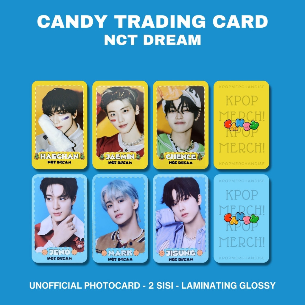 Photocard nct dream การ์ดการซื้อขาย candy pob chenle haechan jaemin jeno Sogang mark renjun