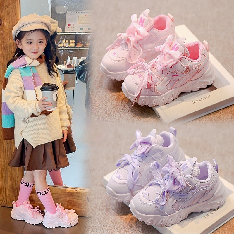 AXELINE - SERENA RIBBONY รองเท้าผ้าใบเด็กผู้หญิง